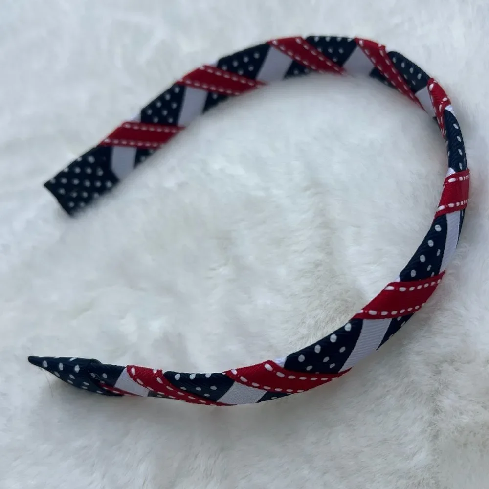 Bundle of 10 Colorful Girl’s Ribbon Headband Set